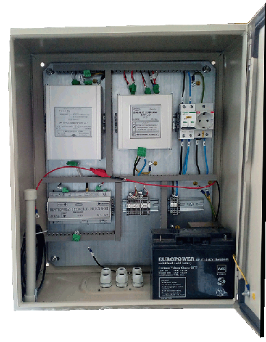 Cabinet with placed equipment of the FLOUTEK-TM Complex-2-3-4
