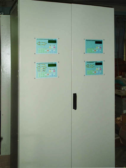 Control panel of the gas reduction unit
