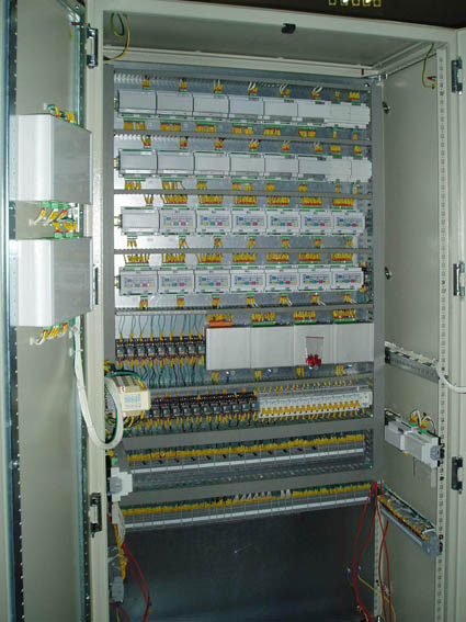 Internal view Control panel