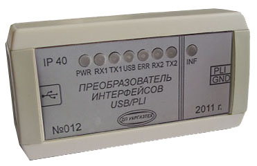 Перетворювач інтерфейсів USB/PLI ізолюючий